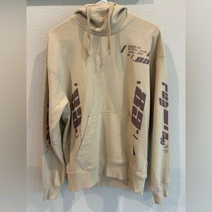 G-Star Sand Hoodie with Plum Graphics